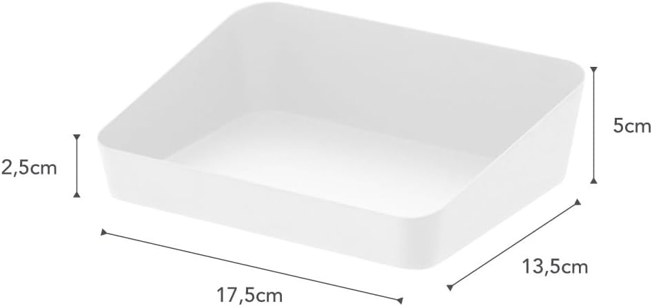 image:imageYAMAZAKI Home Tower Space Saving Vanity Tray 35 X 35 SteelWhite