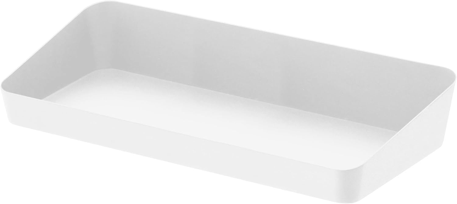 image:imageYAMAZAKI Home Tower Space Saving Vanity Tray 35 X 35 SteelWhite