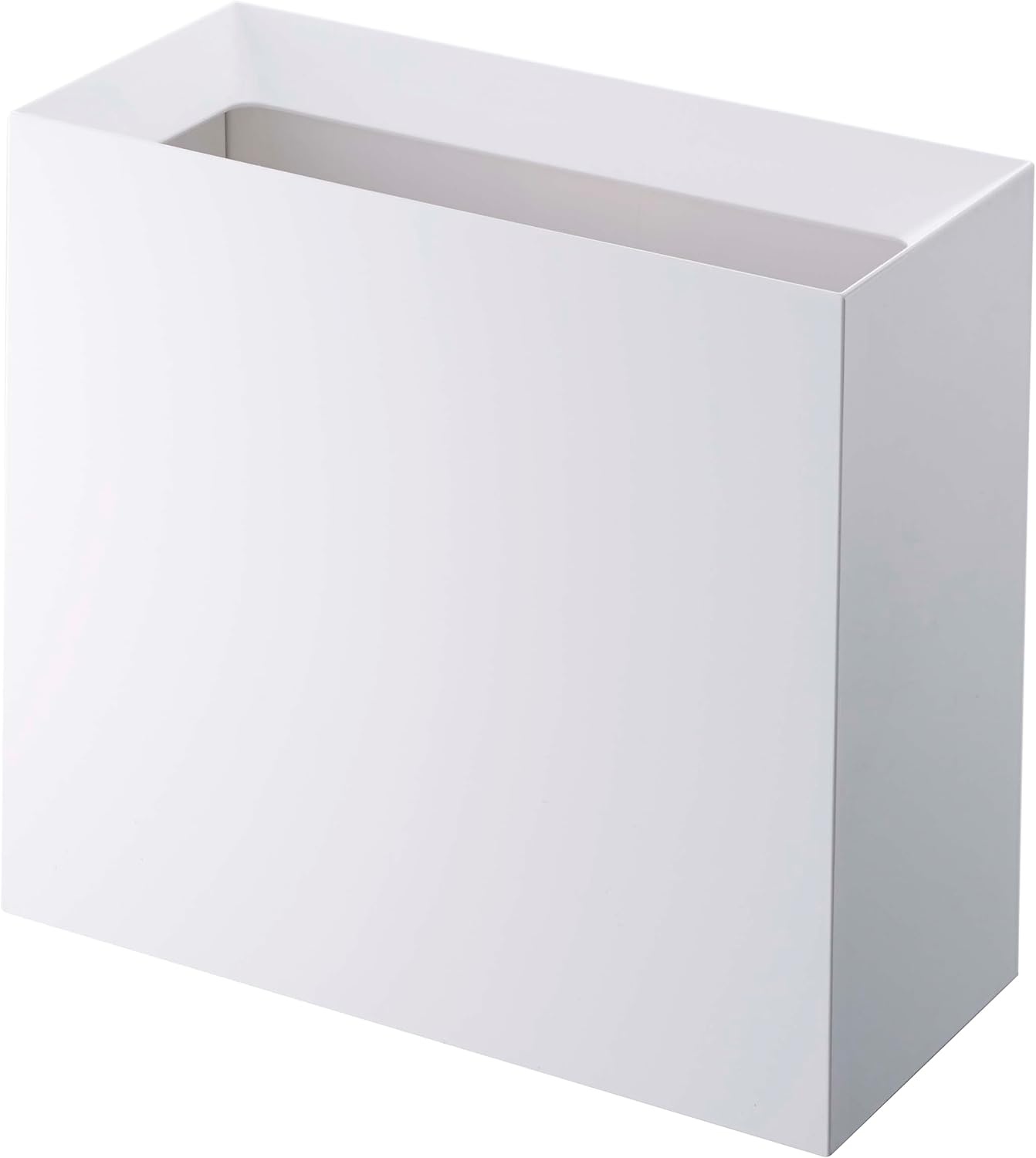 image:imageYAMAZAKI Home Tower Trash Can Modern Garbage Waste Basket with Handle for Kitchen Bedroom Bathroom Office Short Abs Plastic 24 Gallons 9 LitersWhite
