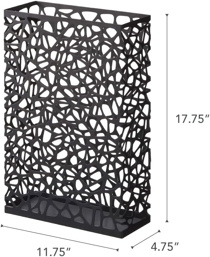 image:imageYAMAZAKI Home Umbrella Stand Storage for Umbrellas and Walking Canes Rectangle Steel No Assembly Req