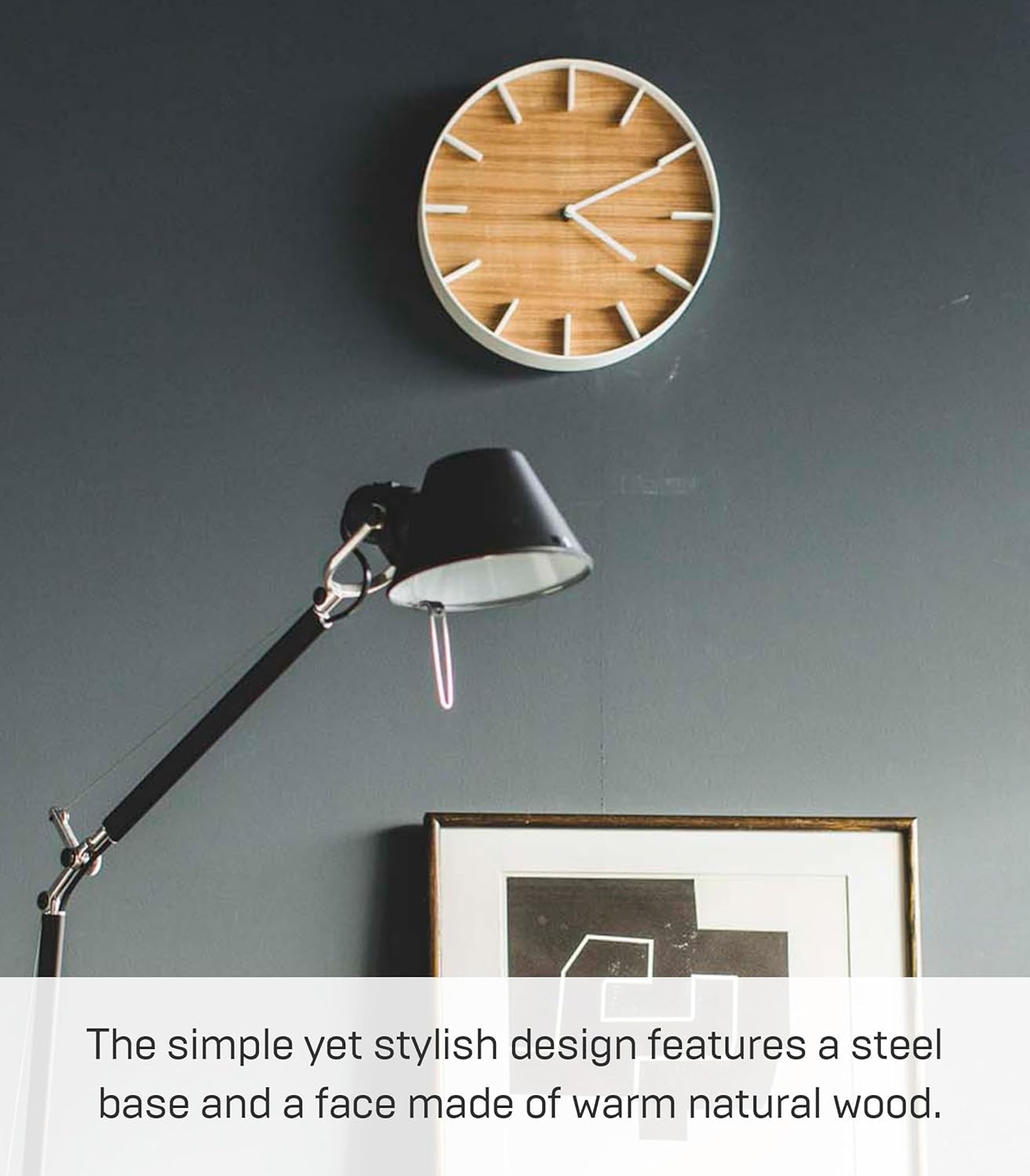 image:imageYAMAZAKI Home Wall Clock Modern Wood Home Decoration Steel Wood One Size AshAsh