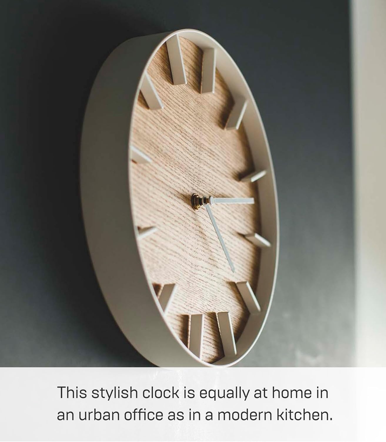 image:imageYAMAZAKI Home Wall Clock Modern Wood Home Decoration Steel Wood One Size AshAsh