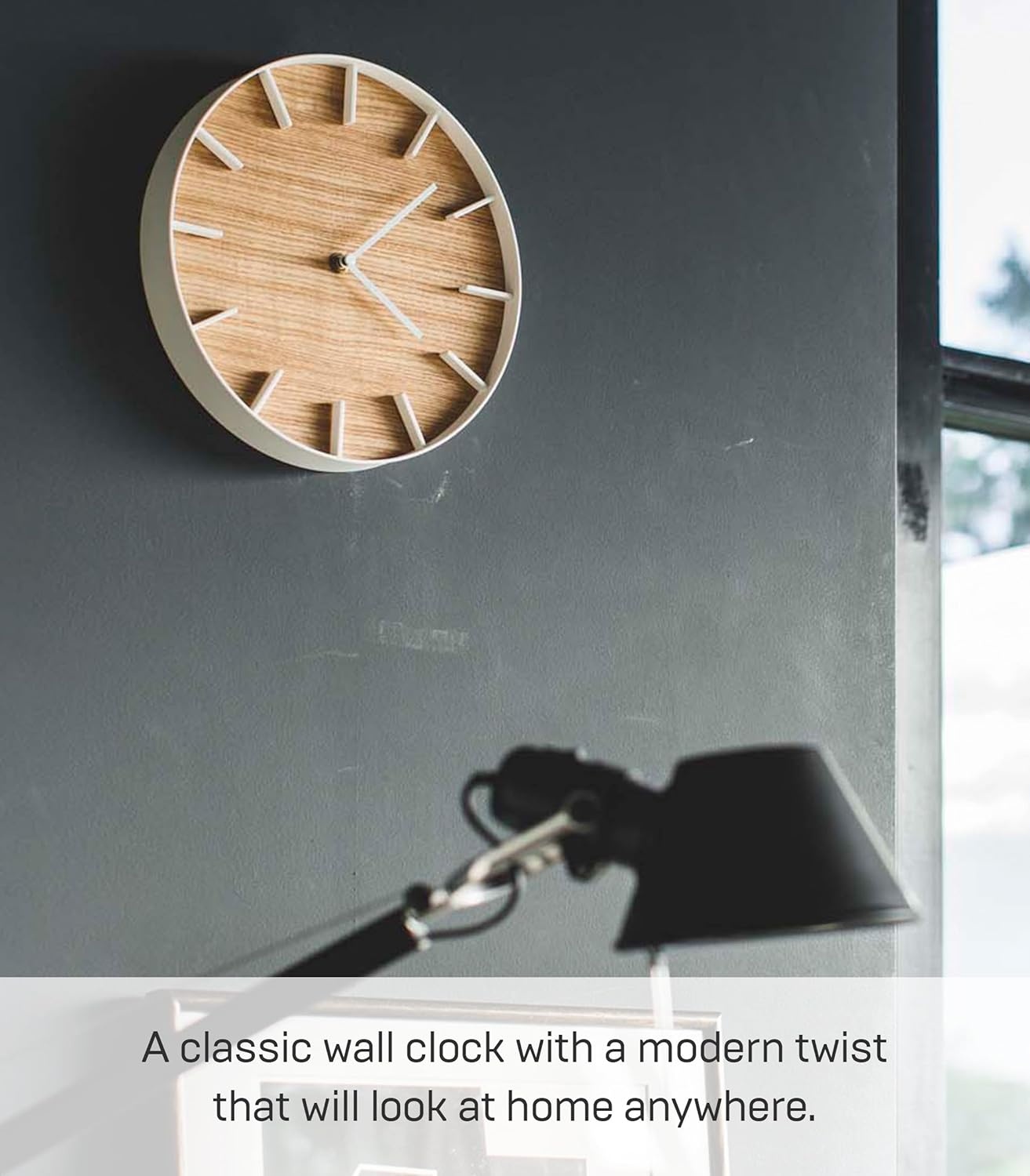 image:imageYAMAZAKI Home Wall Clock Modern Wood Home Decoration Steel Wood One Size AshAsh