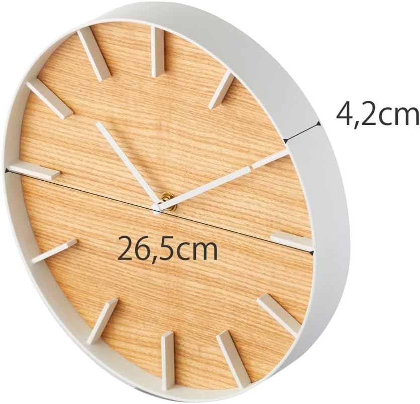 image:imageYAMAZAKI Home Wall Clock Modern Wood Home Decoration Steel Wood One Size AshAsh