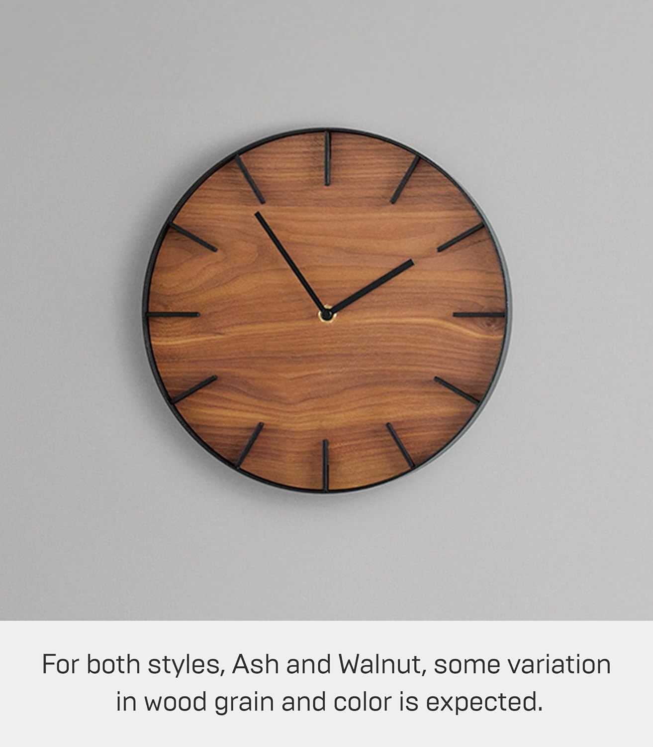 image:imageYAMAZAKI Home Wall Clock Modern Wood Home Decoration Steel Wood One Size AshWalnut