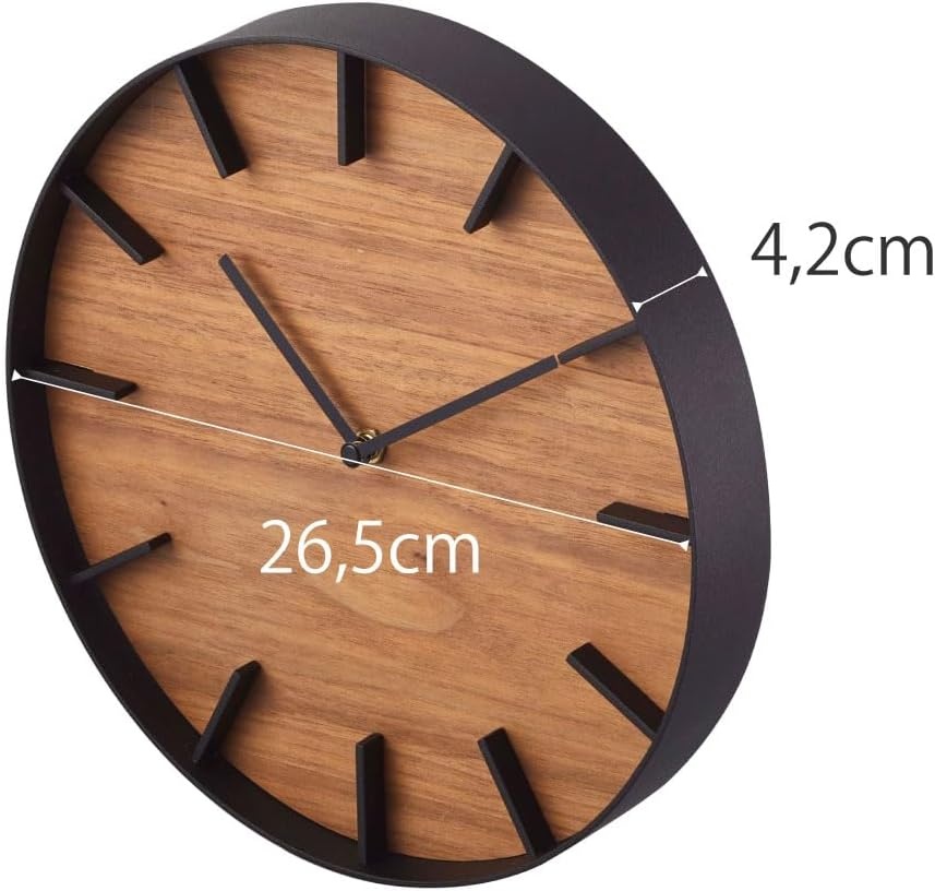 image:imageYAMAZAKI Home Wall Clock Modern Wood Home Decoration Steel Wood One Size AshWalnut