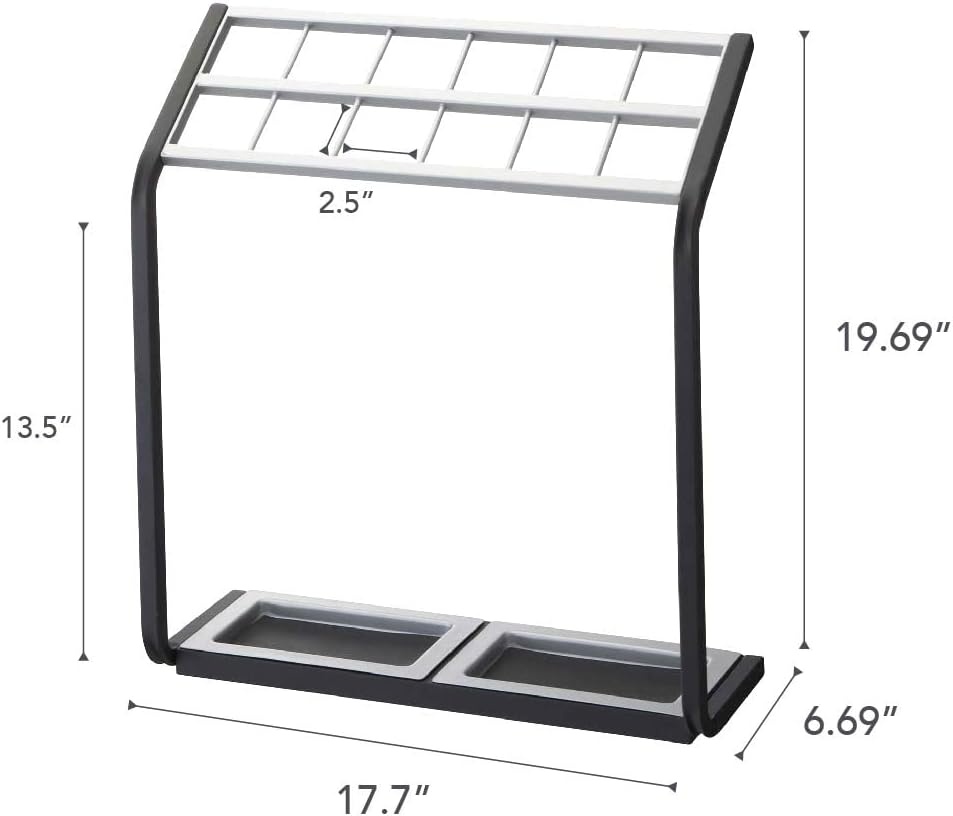 image:imageYAMAZAKI home 12Slot Metal Umbrella Holder Silver