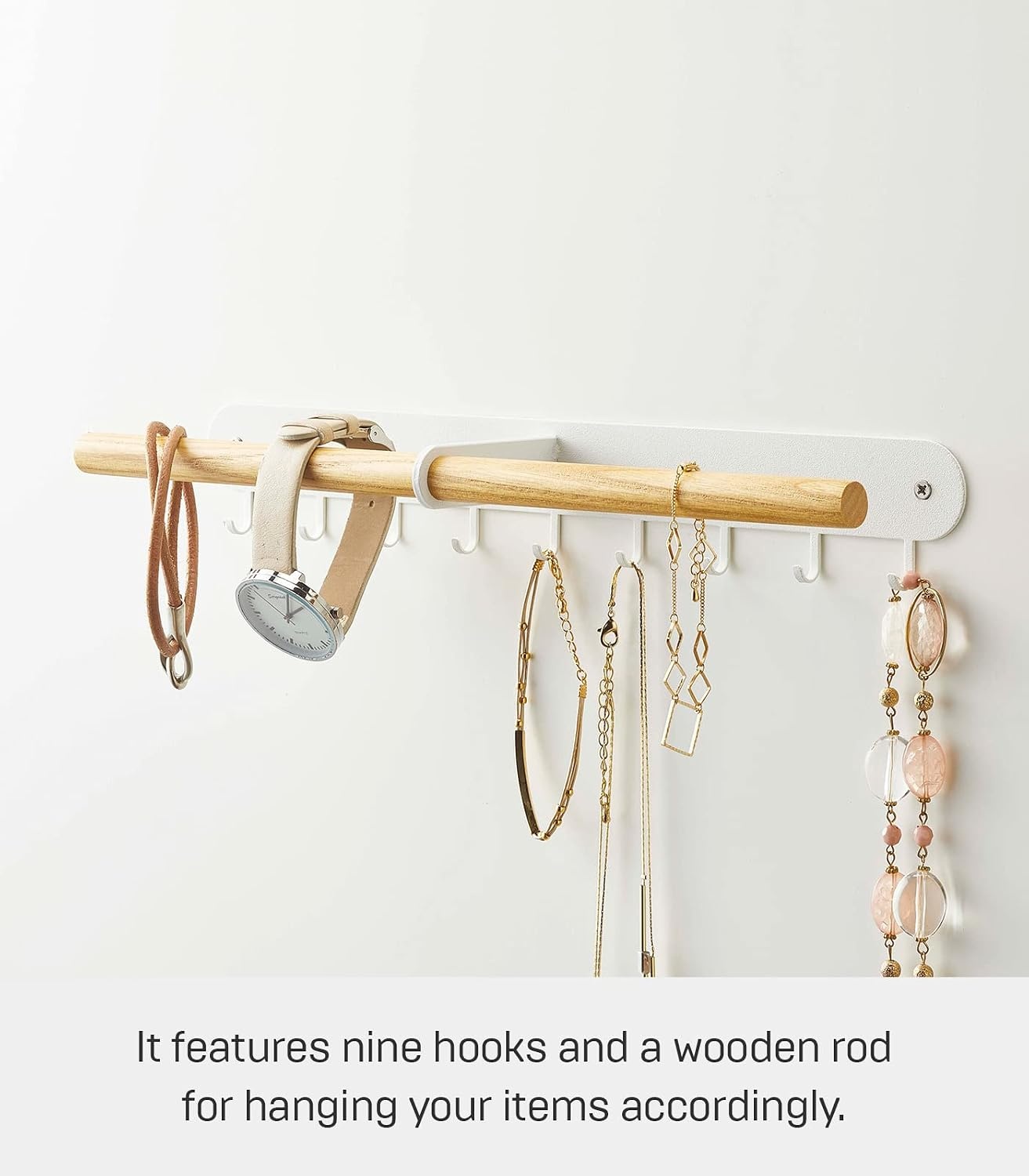 image:imageYAMAZAKI home 2513 Wall Accessory Rack One Size White