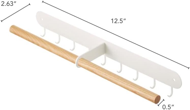 image:imageYAMAZAKI home 2513 Wall Accessory Rack One Size White