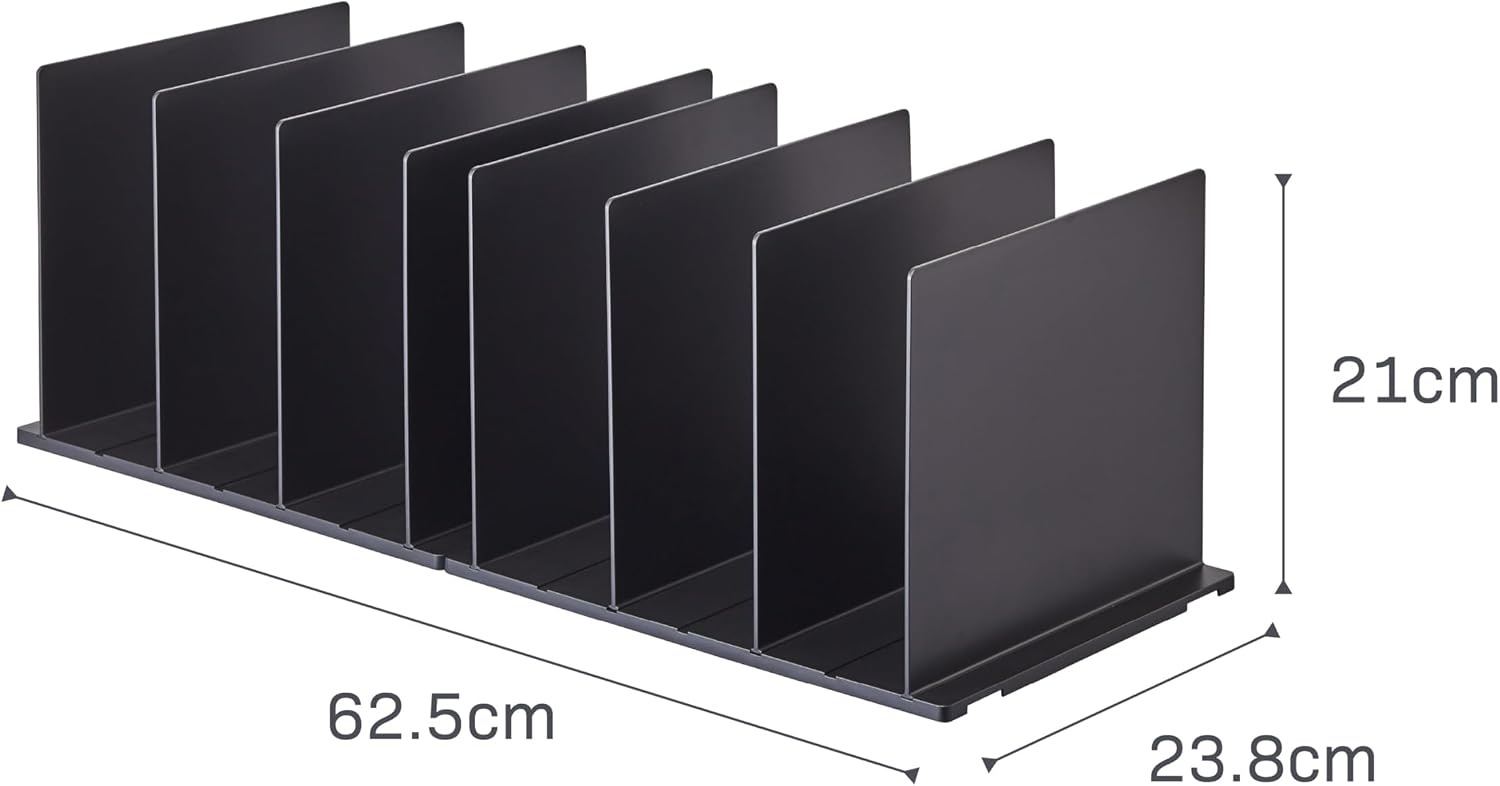 image:imageYAMAZAKI home 4956 Purse OrganizerBag Divider for Closet Shelf One Size WhiteBlack