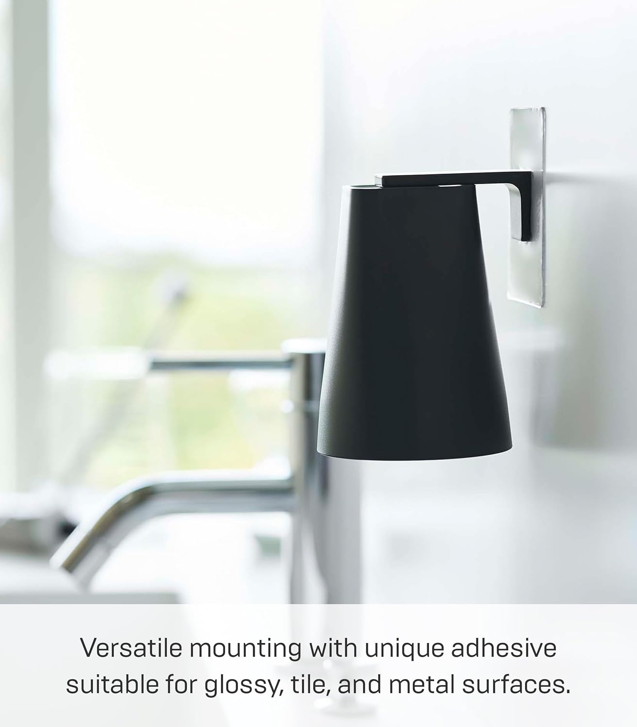 image:imageYamazaki 5488 Film Hook Magnetic Tumbler Black Approx W 28 x D 28 x H 37 inches 7 x 75 x 95 cm Tumbler Approx 28 x 30 x 49 inches 7 x 75 x 125 cm Whole When Storeed Tower