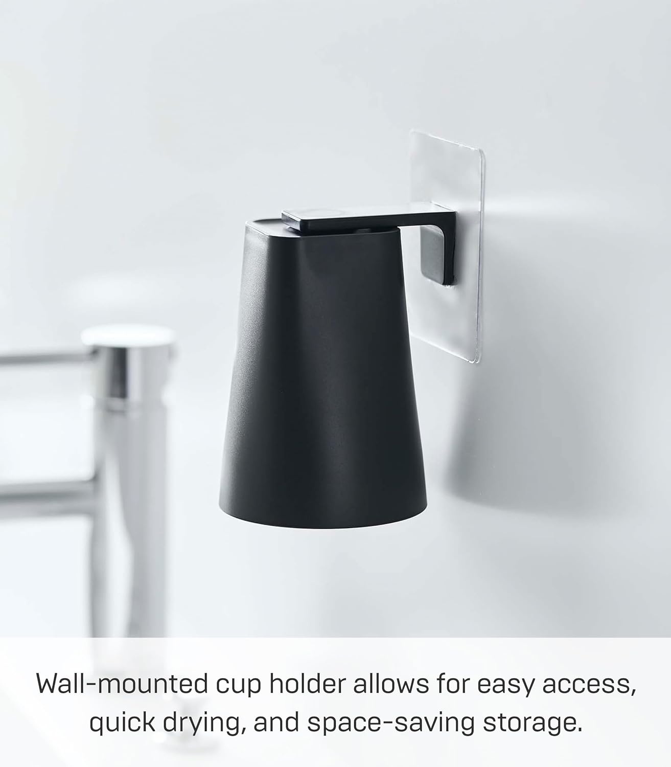 image:imageYamazaki 5488 Film Hook Magnetic Tumbler Black Approx W 28 x D 28 x H 37 inches 7 x 75 x 95 cm Tumbler Approx 28 x 30 x 49 inches 7 x 75 x 125 cm Whole When Storeed Tower