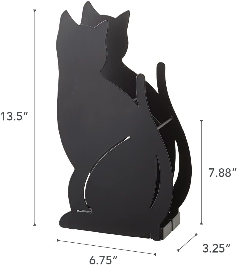 image:imageYamazaki Home Cat Umbrella Stand Animal Metal Storage Holder OrganizerBlack