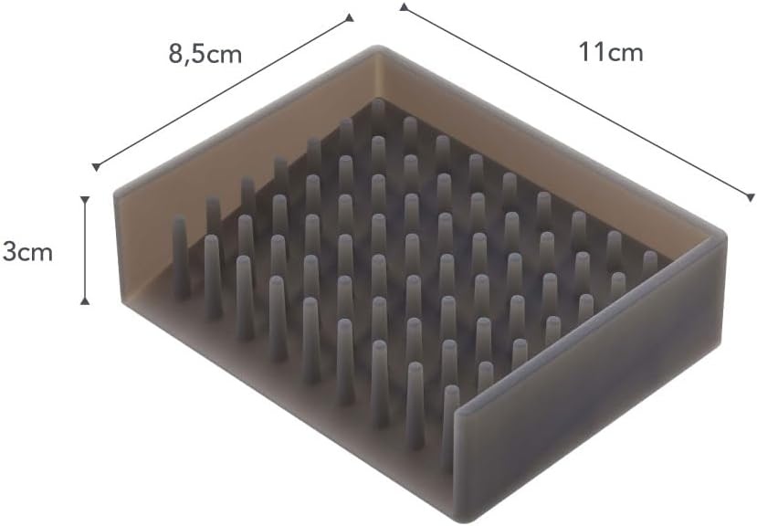 image:imageYamazaki Home Self Draining Soap Tray Floating Holder Dish for Sink Silicone No Assembly ReqBlack