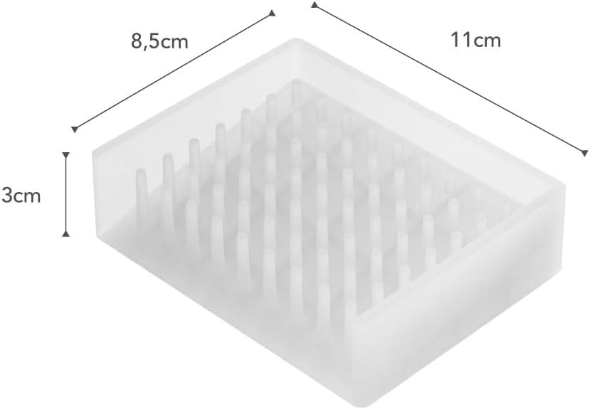 image:imageYamazaki Home Self Draining Soap Tray Floating Holder Dish for Sink Silicone No Assembly ReqClear