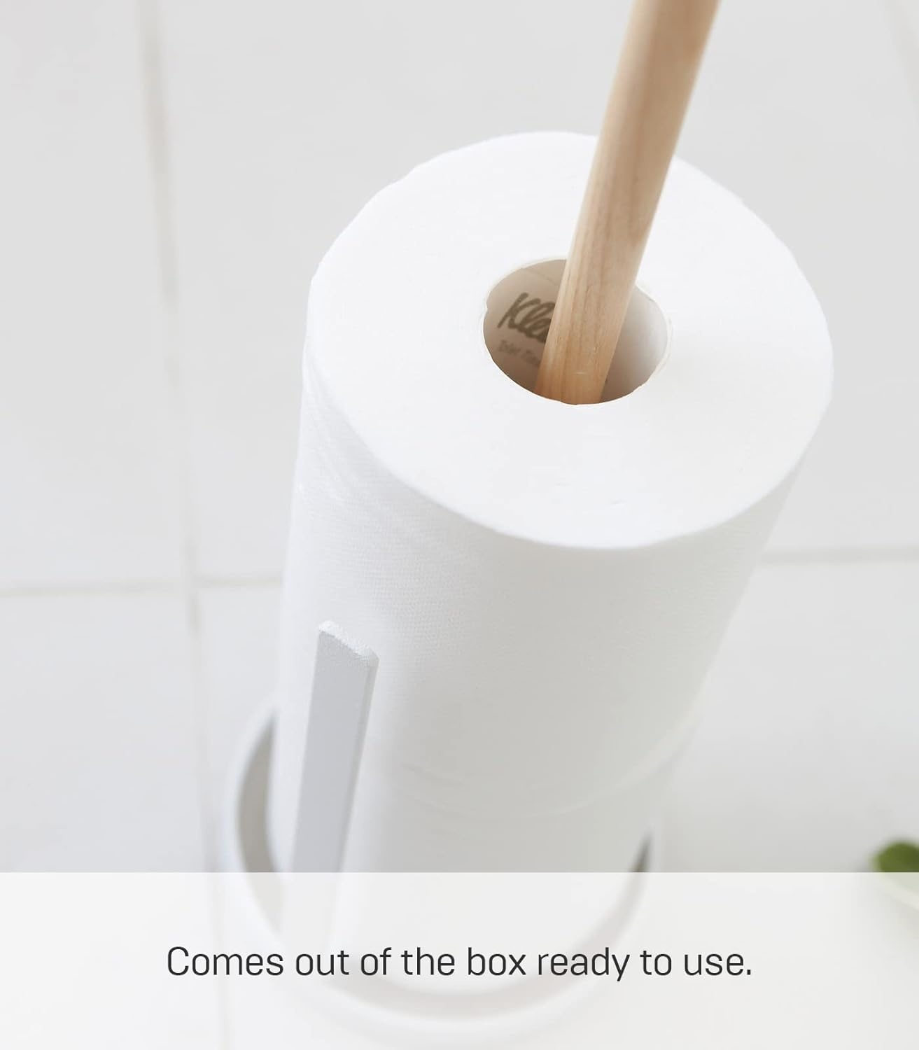 image:imageYamazaki Home Toilet Paper Stocker Holds 3 Toilet Paper Rolls No Assembly Req White One SizeWhite