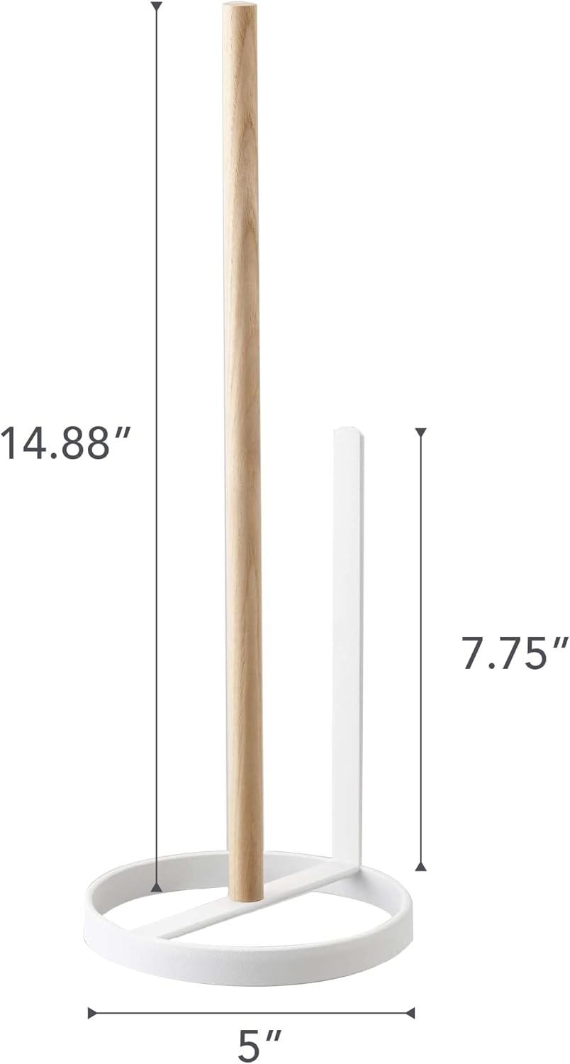 image:imageYamazaki Home Toilet Paper Stocker Holds 3 Toilet Paper Rolls No Assembly Req White One SizeWhite