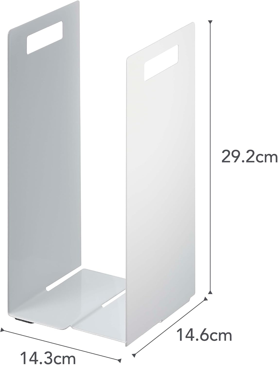 image:imageYamazaki Home Tower Interlocking Towel Organizer Bathroom Storage Shelf Rack SteelWhite