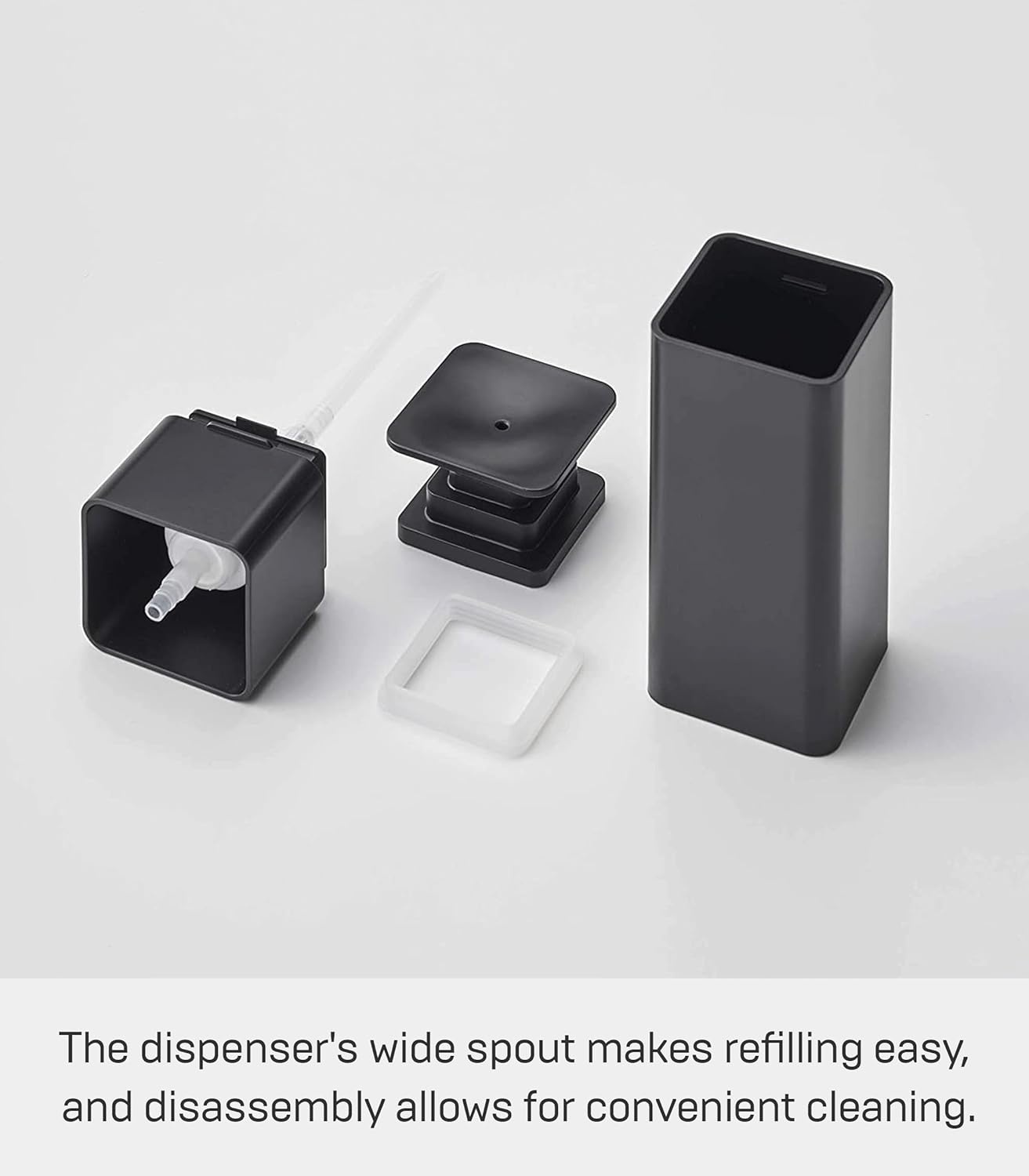 image:imageYamazaki Home Tower One Handed Dispenser Abs Plastic 85 Fluid Oz 250 MillilitersBlack