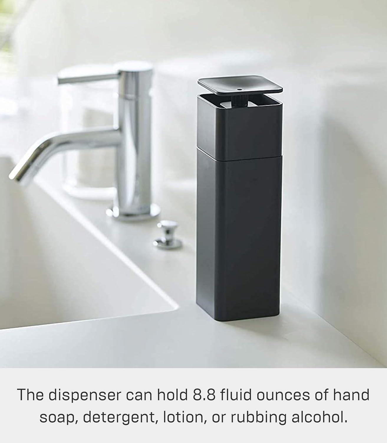 image:imageYamazaki Home Tower One Handed Dispenser Abs Plastic 85 Fluid Oz 250 MillilitersBlack