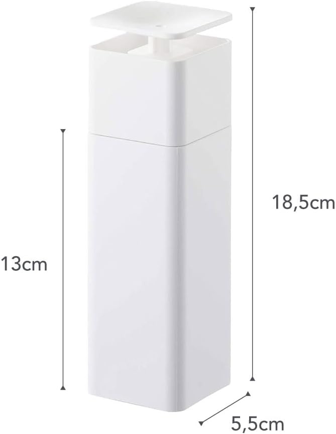 image:imageYamazaki Home Tower One Handed Dispenser Abs Plastic 85 Fluid Oz 250 MillilitersWhite