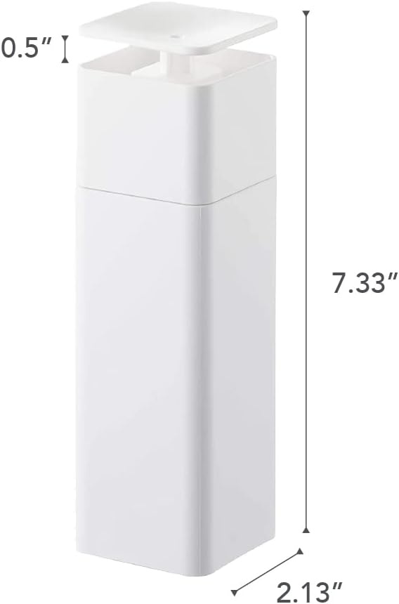 image:imageYamazaki Home Tower One Handed Dispenser Abs Plastic 85 Fluid Oz 250 MillilitersWhite
