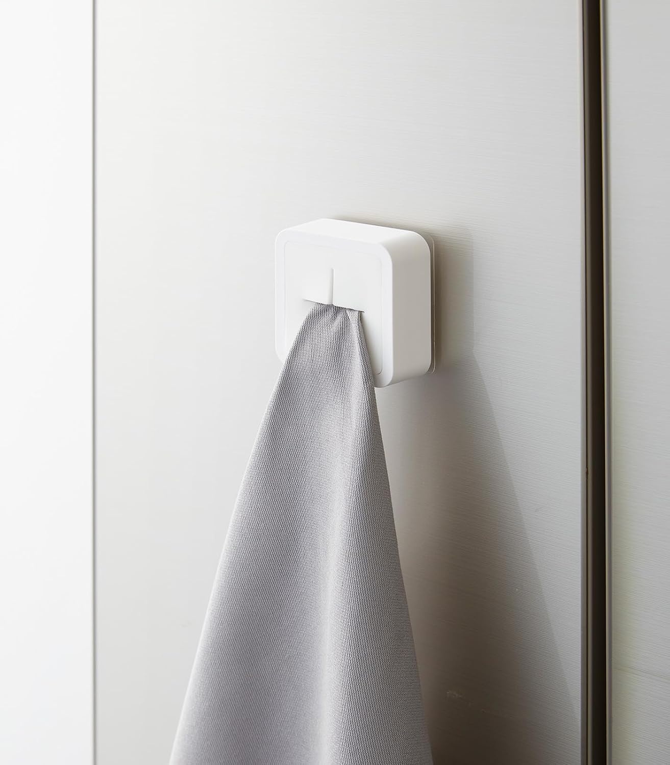 image:imageYamazaki Home Tower SelfAdhesive Kitchen Dish Towel Or Tea Towel Holder Wall Mounted Cloth Hanger Abs Plastic