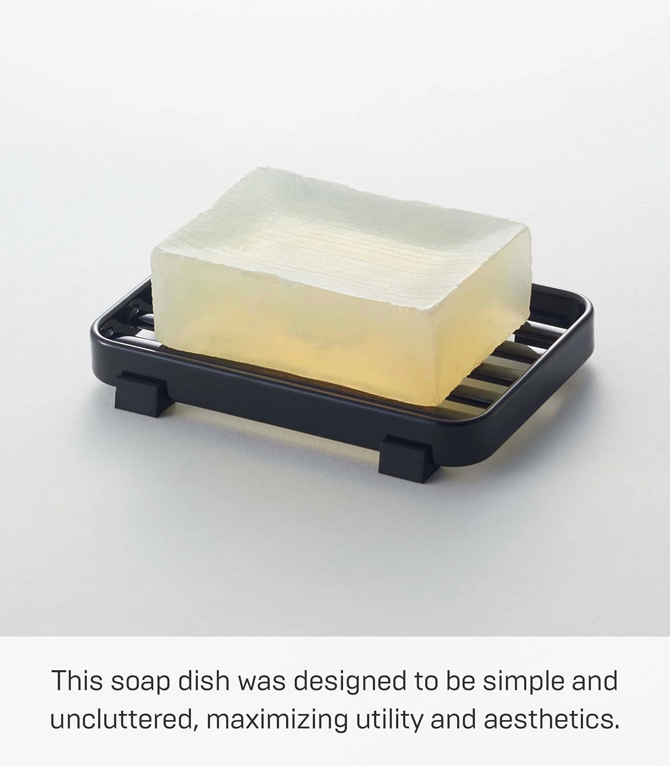 image:imageYamazaki Home Tower Soap Tray Steel Holder Dish for Sink SteelBlack