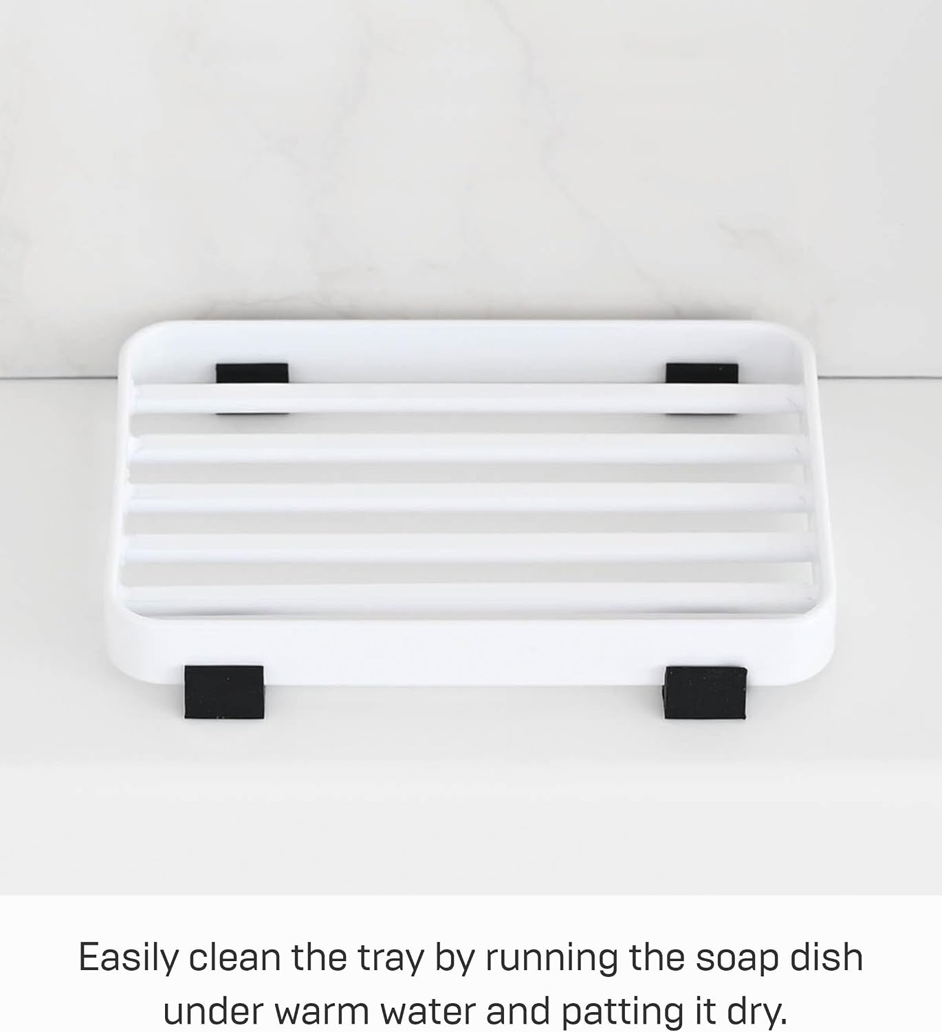 image:imageYamazaki Home Tower Soap Tray Steel Holder Dish for Sink SteelWhite