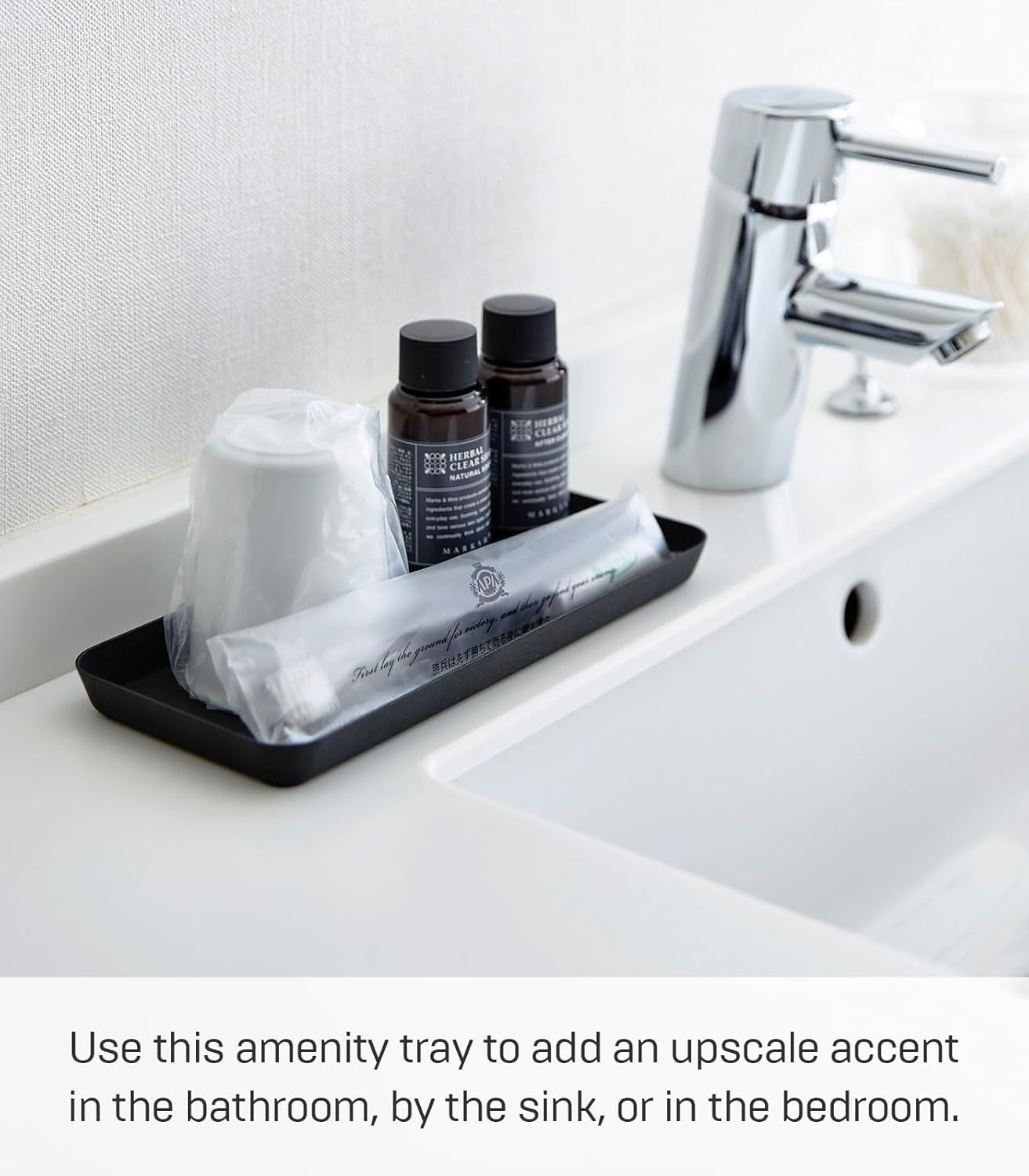 image:imageYamazaki Home Tower Space Saving Vanity Tray 4 X 85 Steel