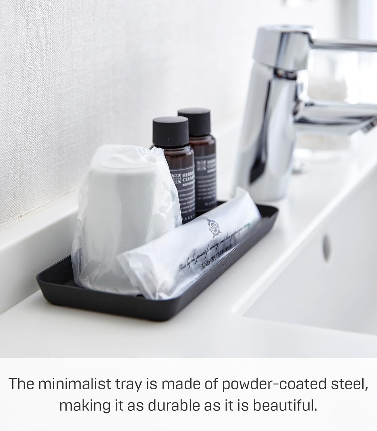 image:imageYamazaki Home Tower Space Saving Vanity Tray 4 X 85 Steel