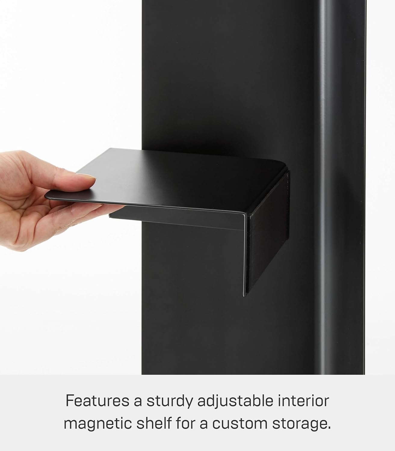 image:imageYamazaki Home Tower Supplies OrganizerSlim Rolling Bathroom Storage Toilet Paper Stocker with Adjustable Shelf Steel Black