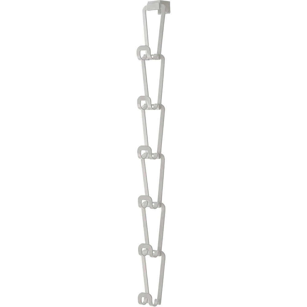 image:imageYAMAZAKI Home Chain Link Bag Holder Closet Storage Hanging Organizer Rack Steel One Size BlackWhite