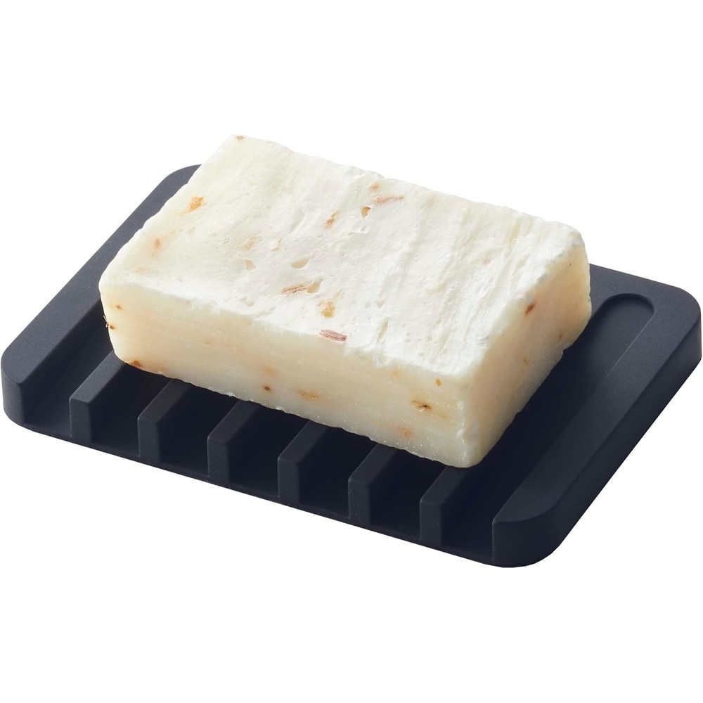 image:imageYAMAZAKI Home Flow Soap Tray Silicone Holder Dish for Sink Silicone