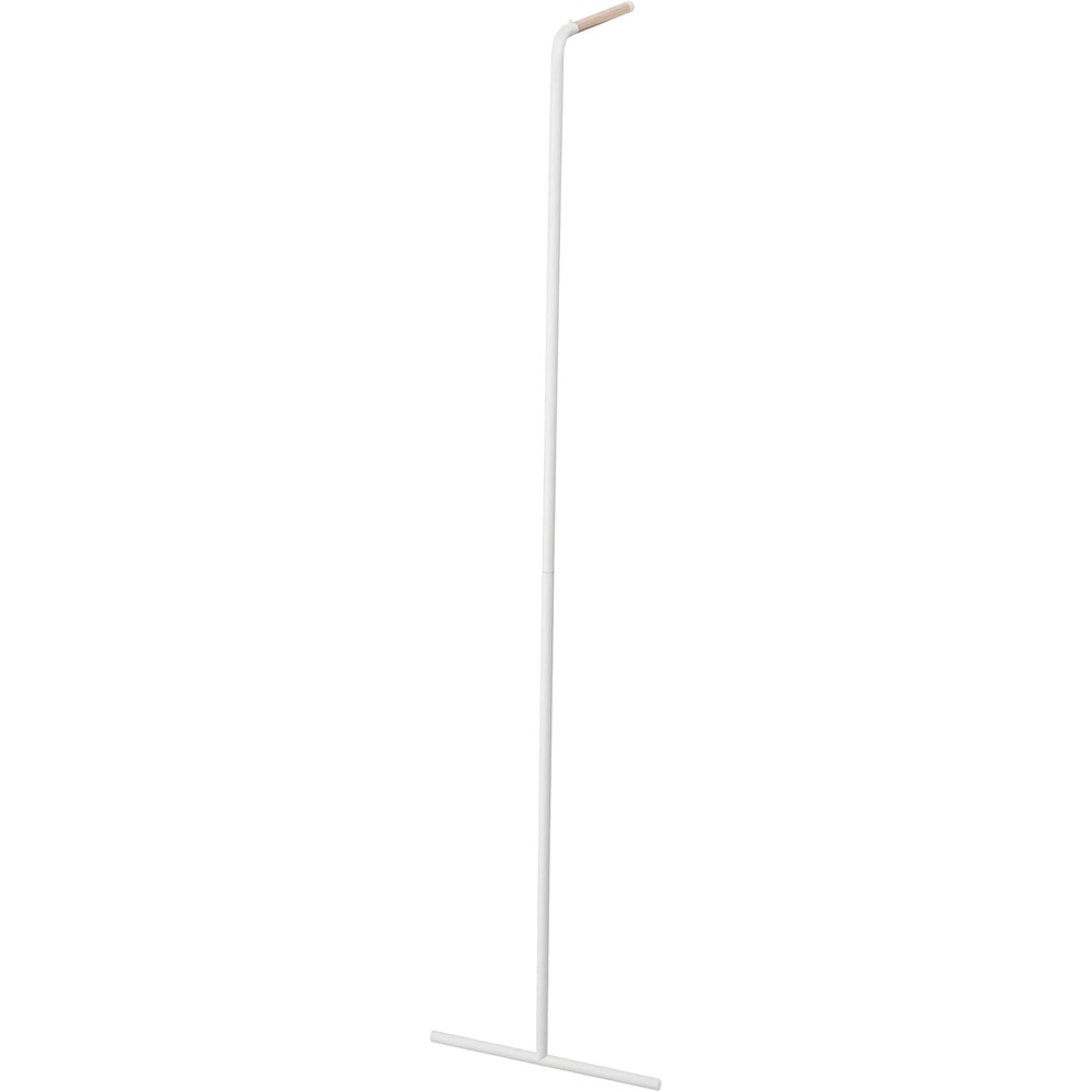 image:imageYAMAZAKI Home Leaning Slim Coat Hanger Clothes Rack Space Saving Steel One Size WhiteWhite