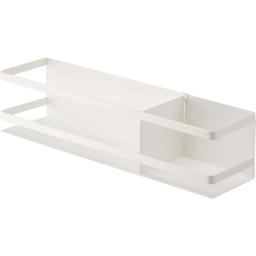 image:imageYAMAZAKI Home Plate Magnet Kitchen Storage Basket Utensil Organizer Magnetic Holder Steel