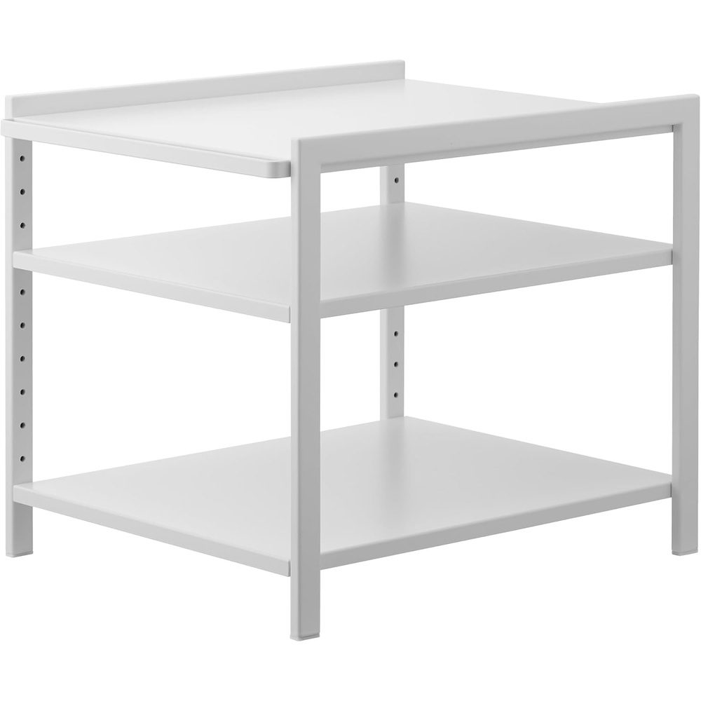 image:imageYAMAZAKI Home Tower Adjustable Steel Kitchen Storage Rack HeavyDuty Shelves for Hot Plates Pans and Pots Versatile UnderSink Or Cabinet Organizer 14 SteelWhite