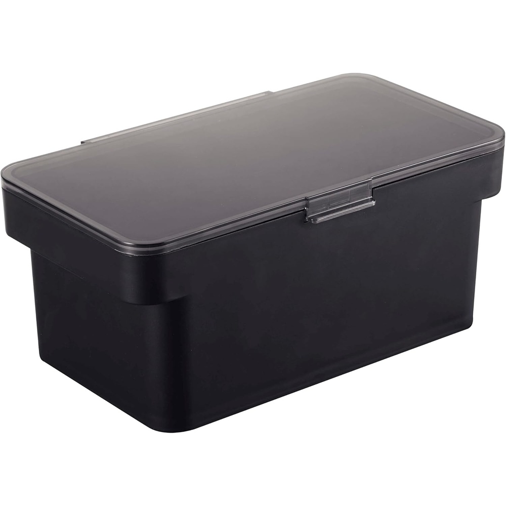image:imageYAMAZAKI Home Tower Airtight Pet Food Storage Container Cat And Dog Food Holder Bin With Transparent Lid And Handle Medium Polypropylene 8 Lbs 16 Gallons 6 QuartsWhiteBlack