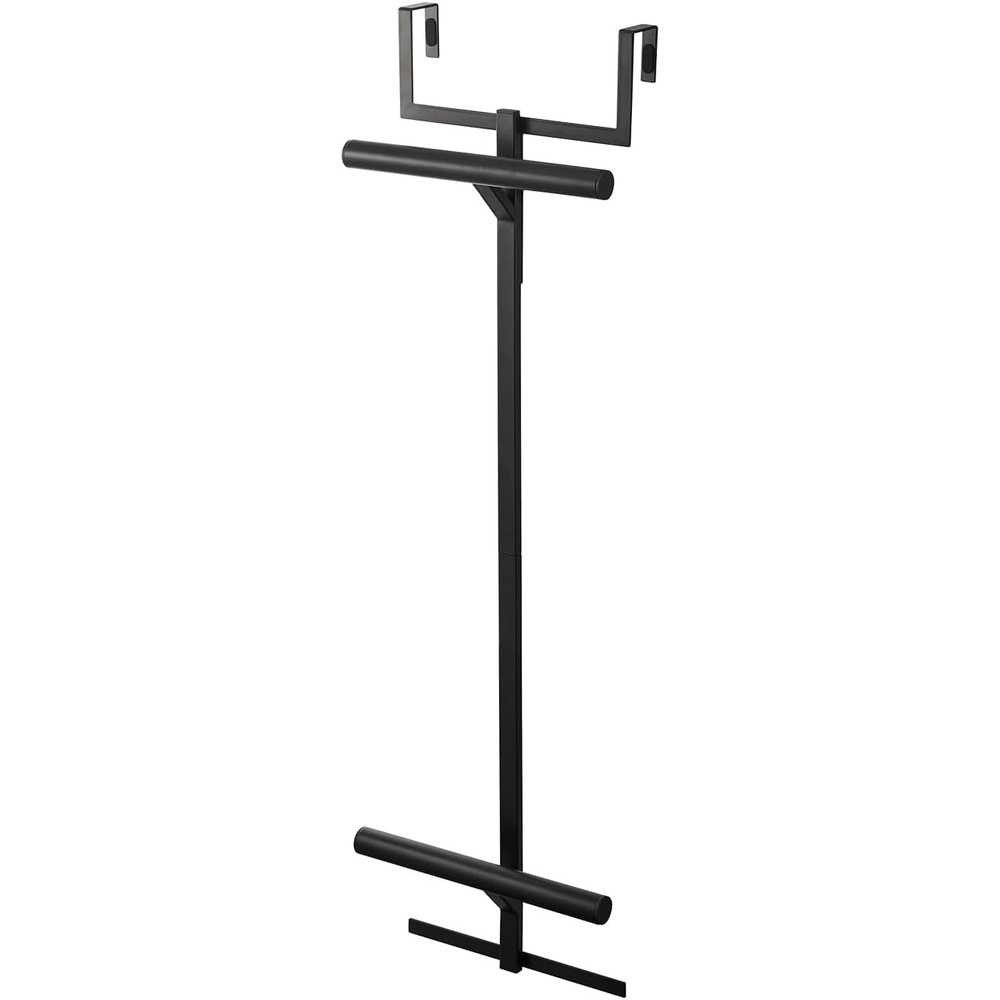 image:imageYAMAZAKI Home Tower Backpack Over The Door Hanger for Closet Or Bedroom TwoTiered Bookbag Metal Storage Rack Easy Installation SteelBlack