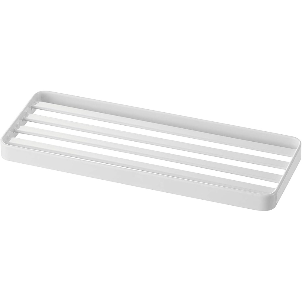 image:imageYAMAZAKI Home Tower Bathroom Tray Steel Vanity Holder Organizer SteelWhite