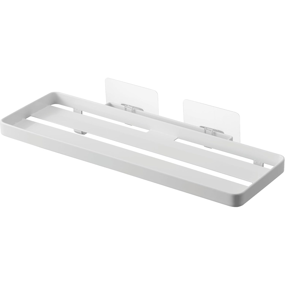 image:imageYAMAZAKI Home Tower SelfAdhesive Bathroom Sink Organizer Rack Versatile Storage For Toothbrushes Makeup Hair Products Easy Installation On Tile Plastic Metal SpaceSaving Tray SteelWhite