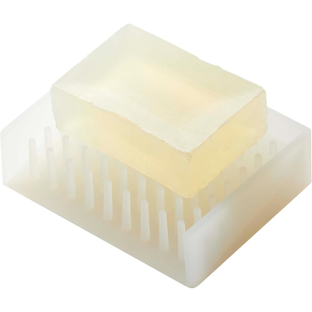 image:imageYamazaki Home Self Draining Soap Tray Floating Holder Dish for Sink Silicone No Assembly ReqClear