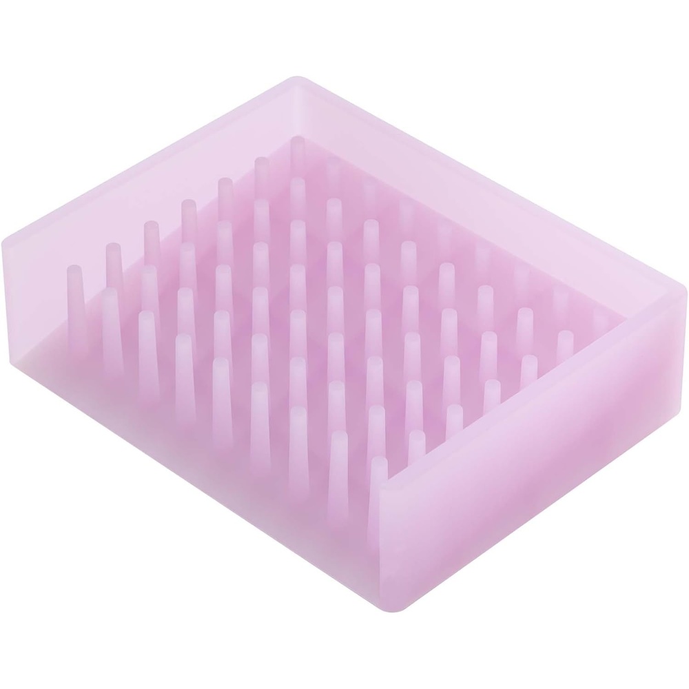 image:imageYamazaki Home Self Draining Soap Tray  Floating Holder Dish for Sink Silicone No Assembly ReqPink
