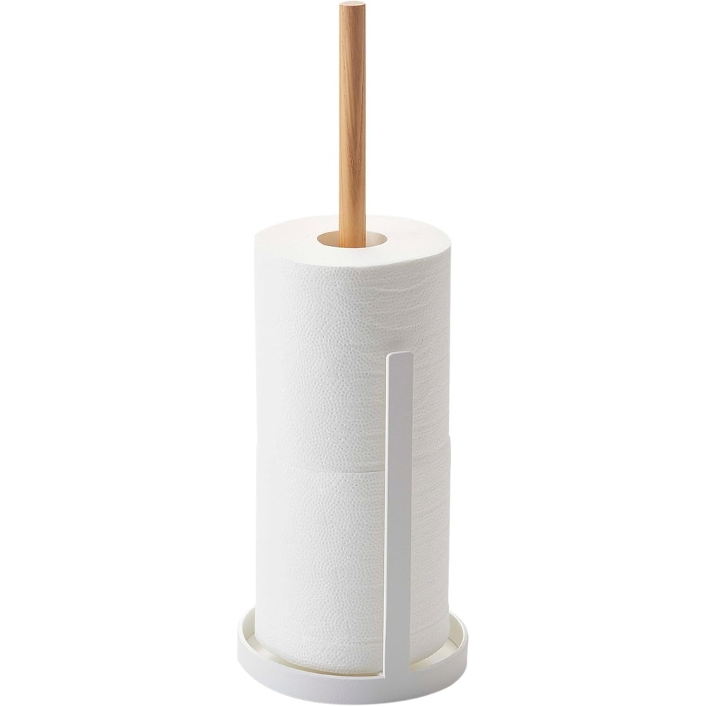 image:imageYamazaki Home Toilet Paper Stocker Holds 3 Toilet Paper Rolls No Assembly Req White One SizeWhite