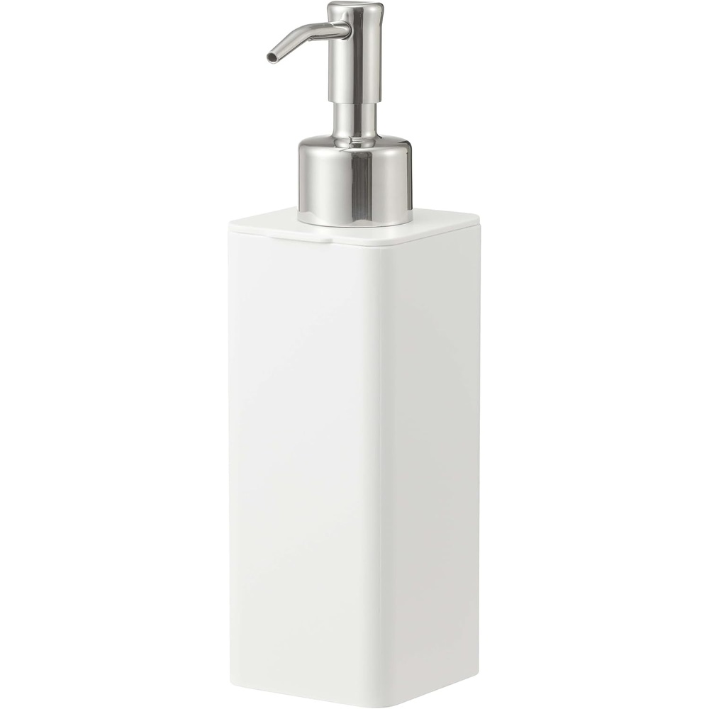 image:imageYamazaki Home Tower Self Adhesive Kitchen Soap Dispener Wall Or Sink Mounted Pump Dispenser for Hand Or Dish Soap Abs PlasticWhite
