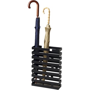 YAMAZAKI Home Brick Umbrella Stand – Storage for Umbrellas & Walking Canes – Rectangle – Steel – Holds 8 Umbrellas