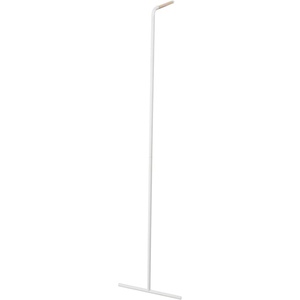 YAMAZAKI Home Leaning Slim Coat Hanger Clothes Rack, Space Saving Steel One Size White(White)