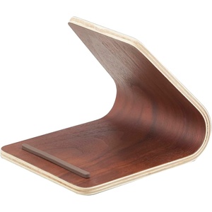 YAMAZAKI Home Rin Plywood Tablet Stand – Wood(Walnut)
