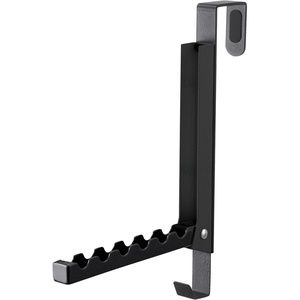 YAMAZAKI Home Smart Over The Door Coat Hook Organizer Collapsible Foldable Rack for Entryway Or Bedroom Closet – 2-Hook – Steel(Black)