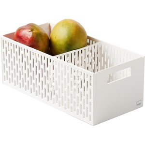 YAMAZAKI Home Stacking Baskets / Fruit Basket / Vegetable Basket ABS Plastic One Size Black(White)